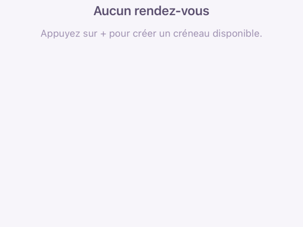 Ouvrir des créneaux pour des rendez-vous